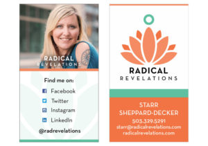 Vertical Business Card Design