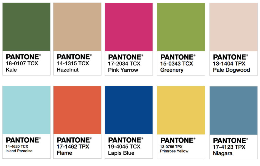 Pantone 2017 Color Trend Predictions