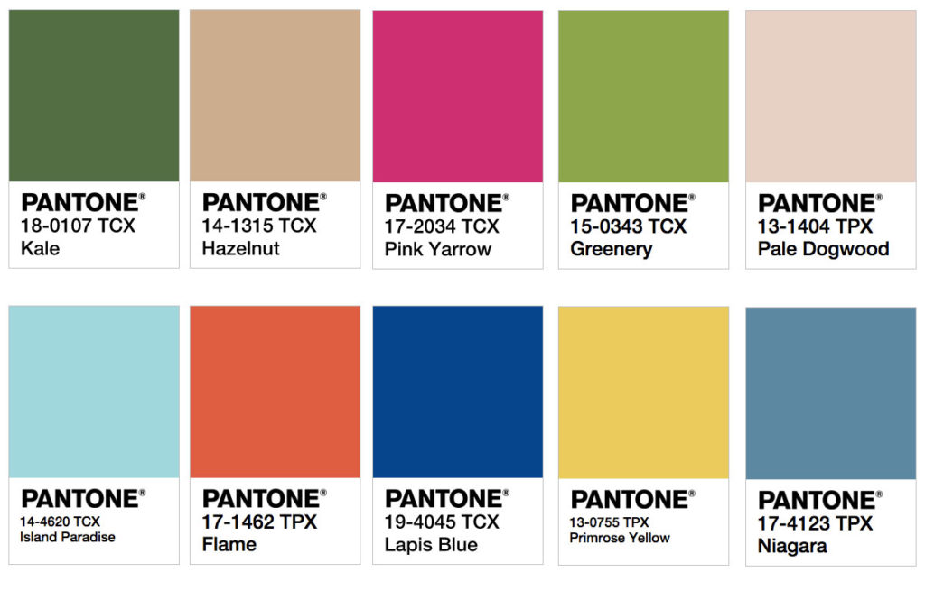 Pantone 2017 Color Trend Predictions